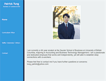 Tablet Screenshot of patricktung.com